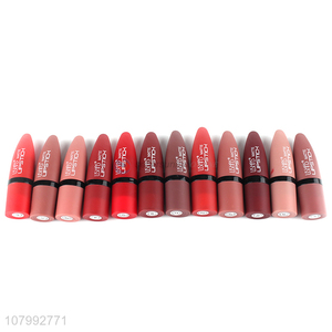 High quality durable portable 12colors lipstick set for makeup