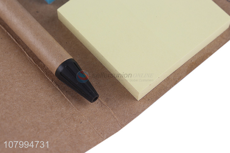 Good selling color sticky notes and ballpoint pen set for students