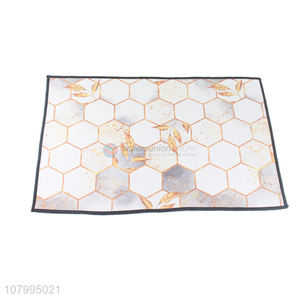 New design white creative household decoration floor mat