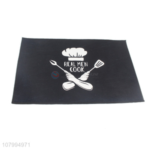 Low price black non-slip floor mat universal kitchen rug wholesale