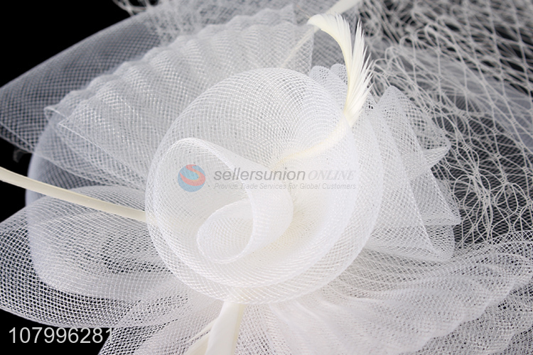 Top product elegant fascinator top hat fascinator hairpin for bridal headwear