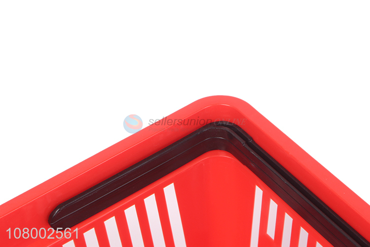 Promotional items supermarket store plastic shopping basket with double handles