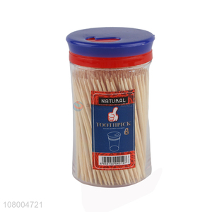 Low price wholesale household double-head toothpicks fruit bamboo stick