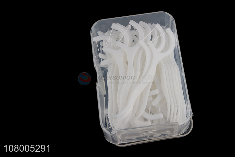 New arrival plastic boxed dental floss household cleaning toothpicks