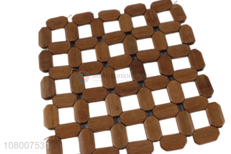 Yiwu factory home kitchen bamboo heat insulation mat with high quality