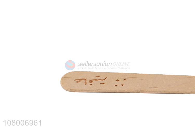 Good quality natural color disposable wooden ice cream scoop for sale