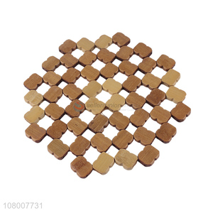 Most popular non-slip household bamboo heat resistant mat for sale