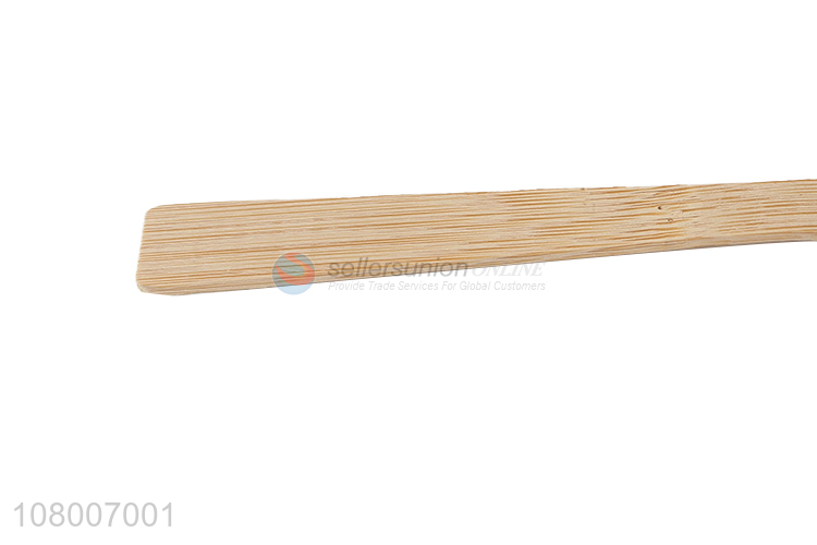 Most popular natural color long handle disposable bamboo food fork