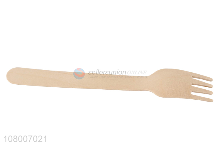 Yiwu wholesale eco-friendly natural color disposable packed fork