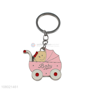 Hot items zinc alloy cute key chain enamel key ring key chains bag charms