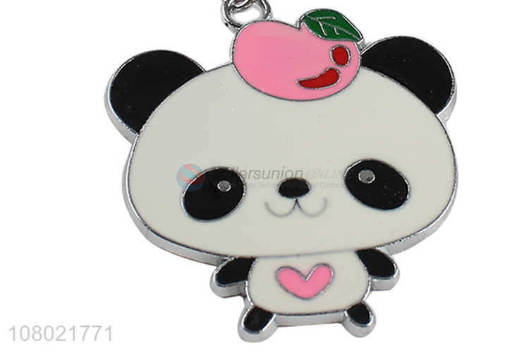 New hot sale zinc alloy key chains keyring panda key chains for ladies