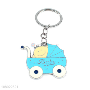 New product 2D 3D zinc alloy enamel keychains epoxy key chain for sale