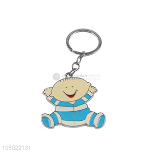 China supplier adorable key chain customized enamel zinc alloy keychains