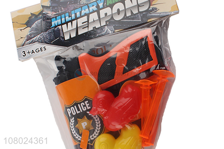 Factory price plastic kids role playing games police set toys