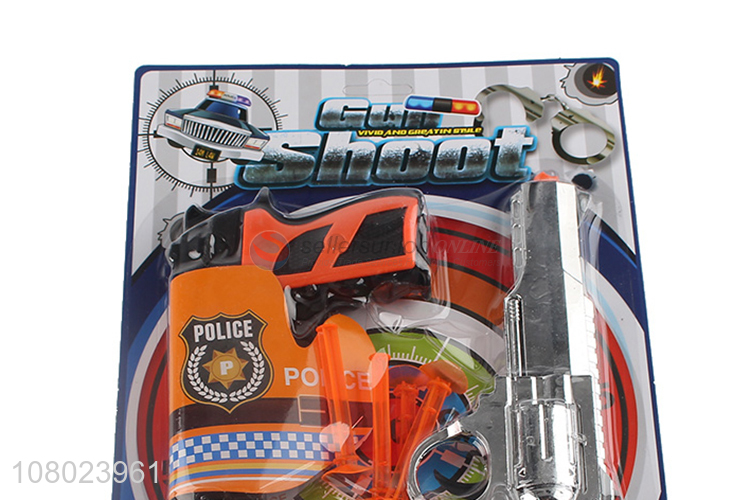 Factory price plastic boys children police set toys role play toys