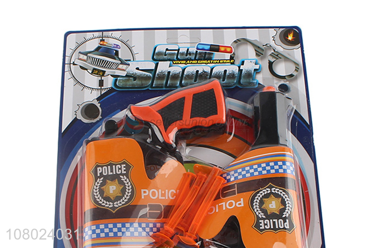 Best price plastic children police gun set toys for gifts