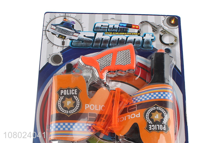 Factory supply funny creative police set soft bullet gun toys