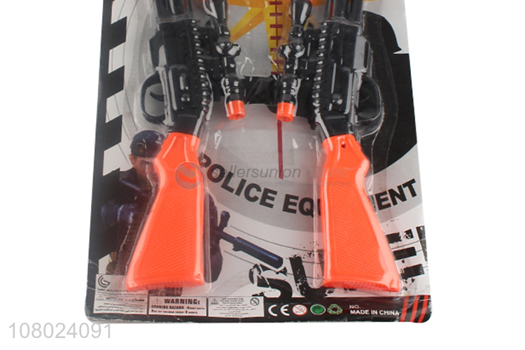 Factory supply plastic children pretend play police set toys