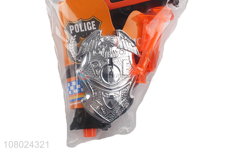 Top selling plastic children police set props toys wholesale