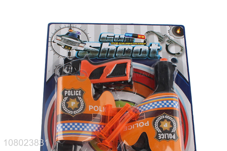 High quality plastic pretend play set police gun toys for sale