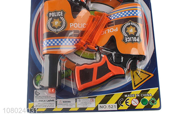 Best price plastic children police gun set toys for gifts