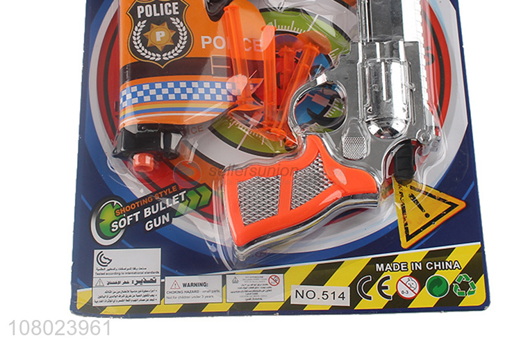 Factory price plastic boys children police set toys role play toys