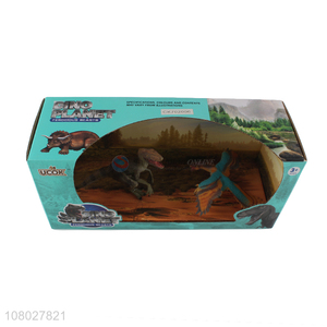 Top quality multicolor boxed dinosaur toy model suit