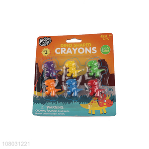 Good price creative color dinosaur crayons set wholesale