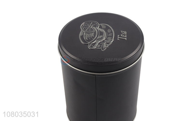 Best Selling Cylinder Tea Container Metal Box Tin Cans