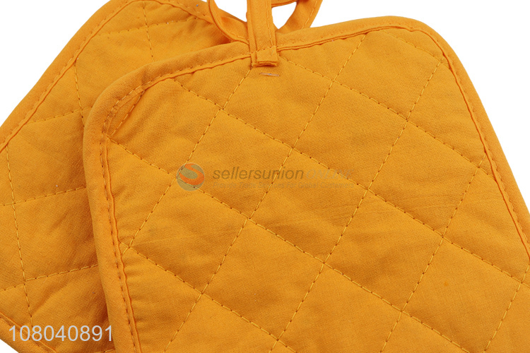 Yiwu wholesale yellow cotton and linen insulation pad