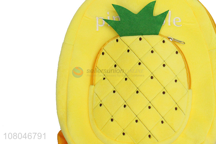 New arrival creative colorful fruit design plush school bag for kids