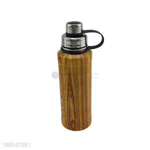 Yiwu wholesale natural color stainless steel vacuum water bottle