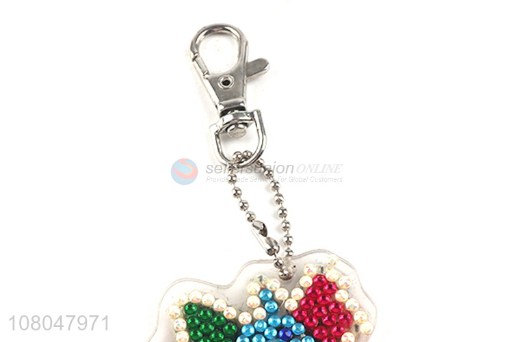 Yiwu wholesale DIY diamond keychain schoolbag pendant