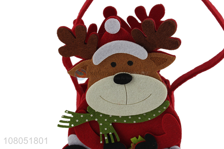 Best price christmas decoration non-woven fabric candy bag