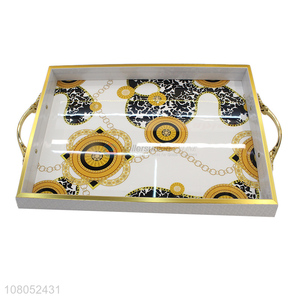 High Quality Rectangle Serving Tray With Handle