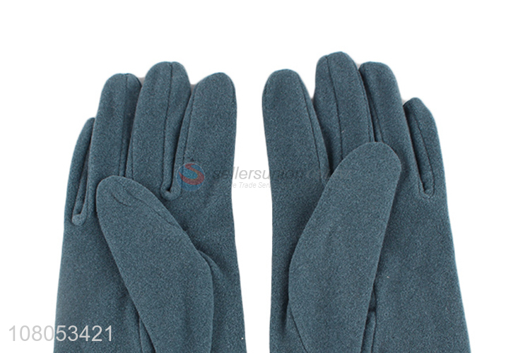 Yiwu Market Blue Fashion Outdoor Cycling Gloves for Ladies