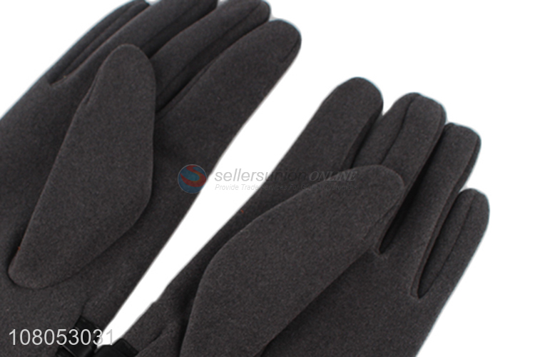 Good wholesale price grey ladies outdoor warm gloves