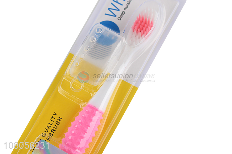 Low price wholesale plastic portable household adult toothbrush