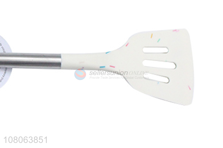 Good design durable silicone slotted spatula for cooking tools