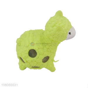 Low price yellow alpaca animal toy vent toy wholesale