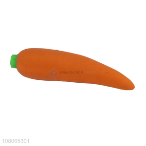 Good price orange carrot toy children vent toy wholesale