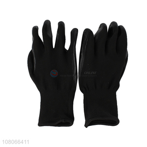 Hot products black working gloves for hand protection