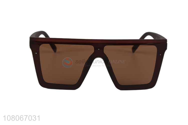 Factory supply big frame polarized lens plastic sunglasses for adult