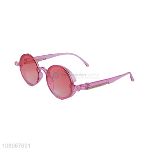 China products stylish pink frame womens sunglasses plastic sunglasses