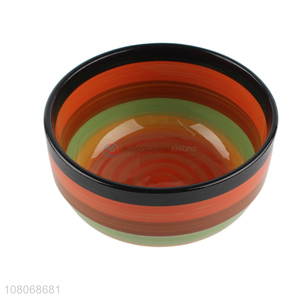 Fashion Colorful Ceramic Bowl Rice Bowl Round Bowl