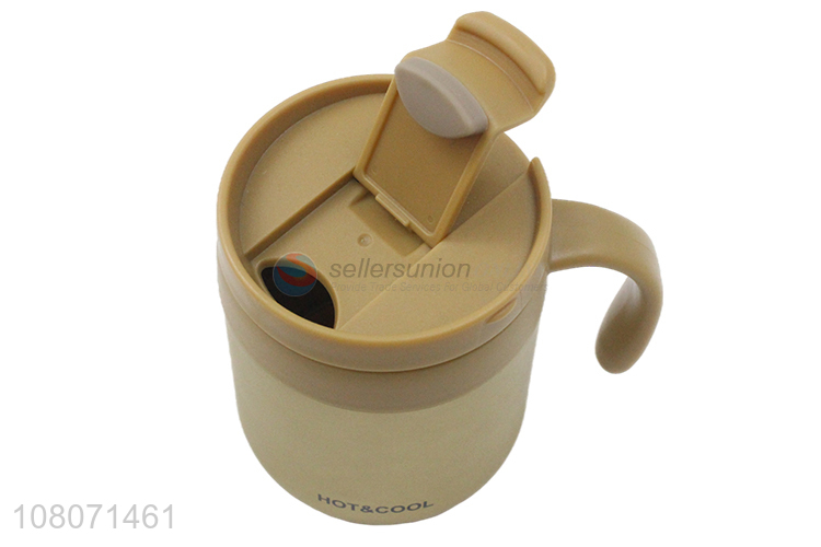 New Arrival Yellow Stainless Steel Vacuum Flask Large Capacity Cup