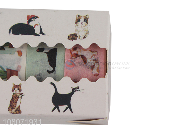 Cute Cat Pattern Decorative Washi Tape Craft Masking Tape