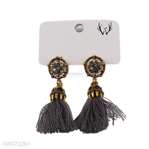 Top quality classical design tassel earrings jewelry for ladies