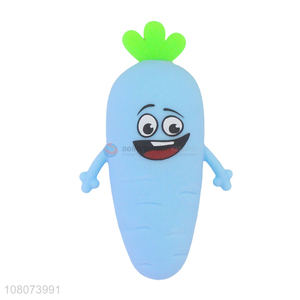 Yiwu wholesale blue cartoon carrot children vent toy