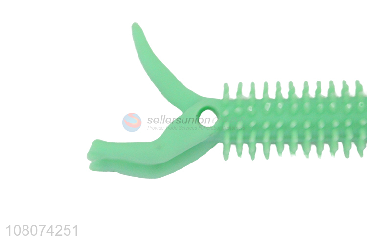 Yiwu supplier green cartoon caterpillar elastic toy vent toy